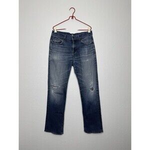7 For All Mankind Jeans Men’s 33X31 Blue Denim Austyn Distressed Faded Dark Wash